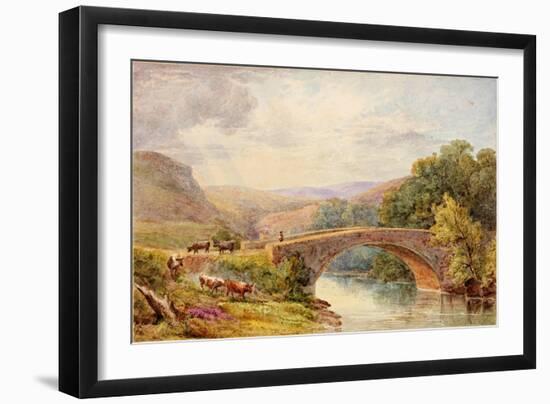 Lewisburn Bridge, North Tyne-Julia Swinburne-Framed Giclee Print