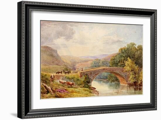 Lewisburn Bridge, North Tyne-Julia Swinburne-Framed Giclee Print