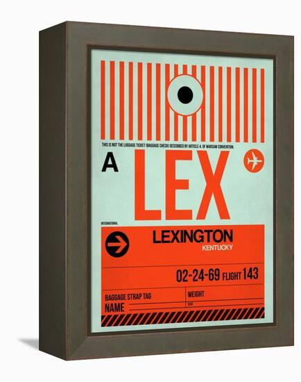 LEX Lexington Luggage Tag I-NaxArt-Framed Stretched Canvas