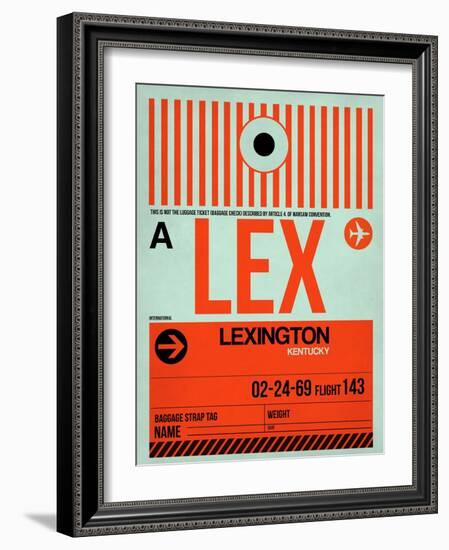 LEX Lexington Luggage Tag I-NaxArt-Framed Art Print