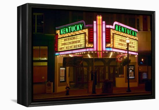 Lexington Kentucky neon marquee sign for movie theater saying Kentucky-null-Framed Premier Image Canvas