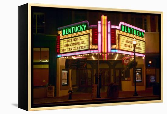Lexington Kentucky neon marquee sign for movie theater saying Kentucky-null-Framed Premier Image Canvas