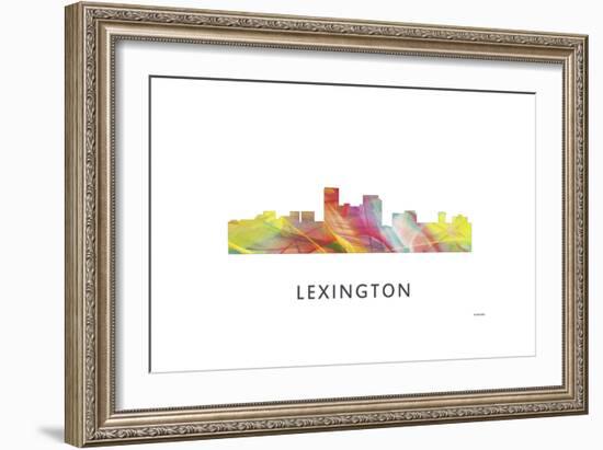 Lexington Kentucky Skyline-Marlene Watson-Framed Premium Giclee Print