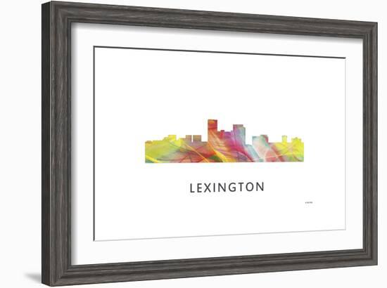 Lexington Kentucky Skyline-Marlene Watson-Framed Premium Giclee Print