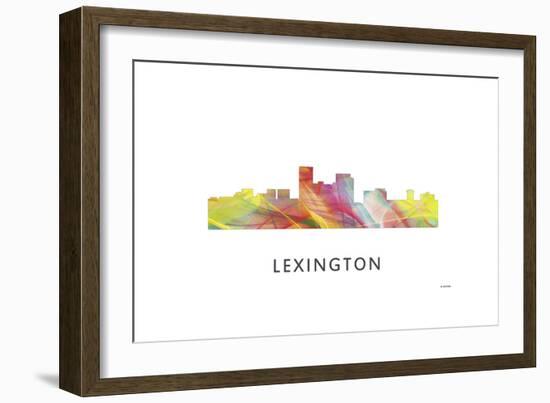 Lexington Kentucky Skyline-Marlene Watson-Framed Premium Giclee Print