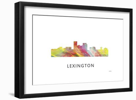 Lexington Kentucky Skyline-Marlene Watson-Framed Premium Giclee Print