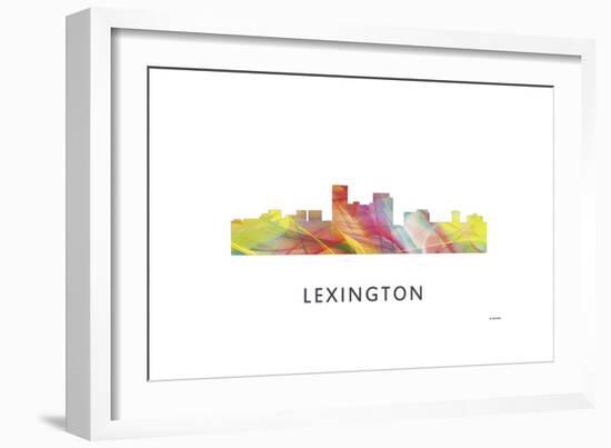 Lexington Kentucky Skyline-Marlene Watson-Framed Premium Giclee Print