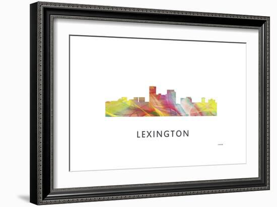 Lexington Kentucky Skyline-Marlene Watson-Framed Premium Giclee Print