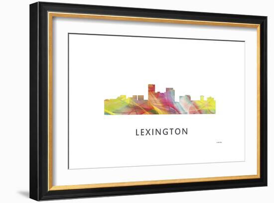 Lexington Kentucky Skyline-Marlene Watson-Framed Premium Giclee Print