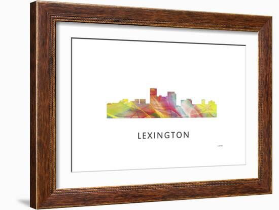 Lexington Kentucky Skyline-Marlene Watson-Framed Giclee Print