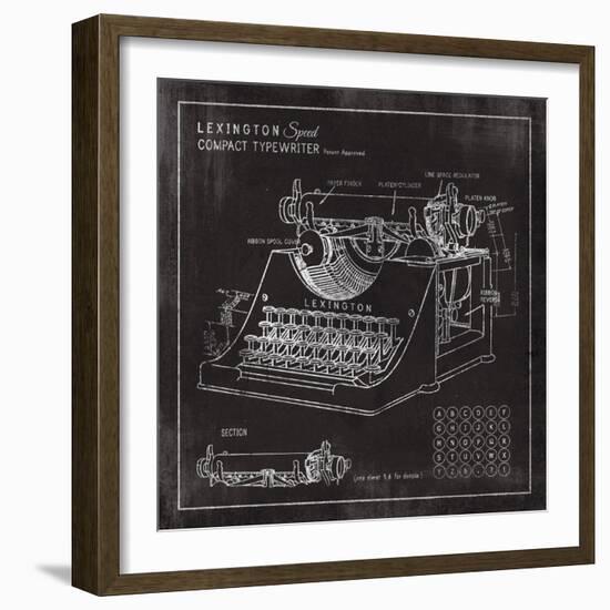 Lexington Typewriter-The Vintage Collection-Framed Giclee Print