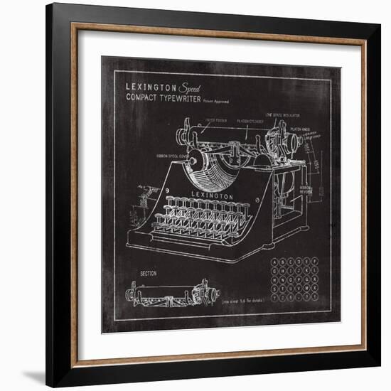 Lexington Typewriter-The Vintage Collection-Framed Giclee Print