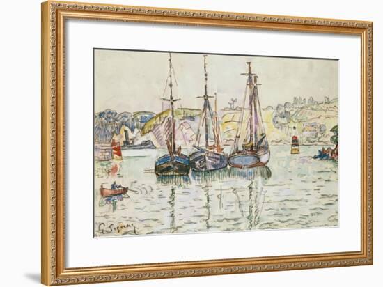 Lezardrieux-Paul Signac-Framed Giclee Print