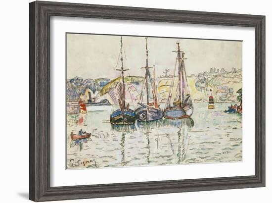 Lezardrieux-Paul Signac-Framed Giclee Print