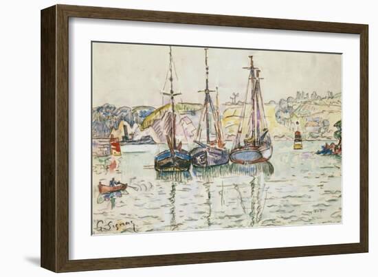 Lezardrieux-Paul Signac-Framed Giclee Print