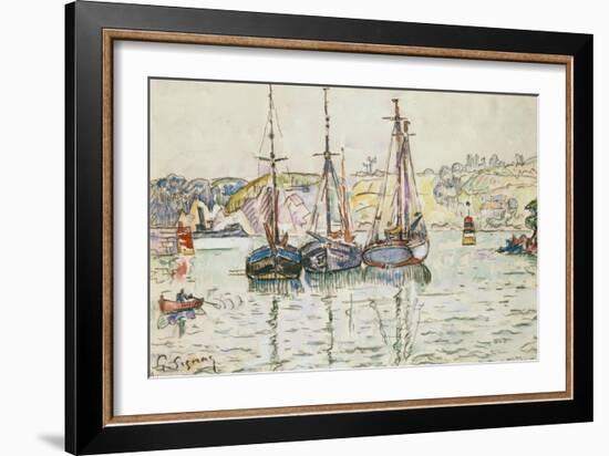 Lezardrieux-Paul Signac-Framed Giclee Print