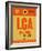 LGA New York Luggage Tag 1-NaxArt-Framed Art Print