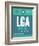 LGA New York Luggage Tag 2-NaxArt-Framed Art Print