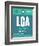 LGA New York Luggage Tag 2-NaxArt-Framed Art Print