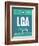 LGA New York Luggage Tag 2-NaxArt-Framed Art Print