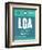 LGA New York Luggage Tag 2-NaxArt-Framed Art Print