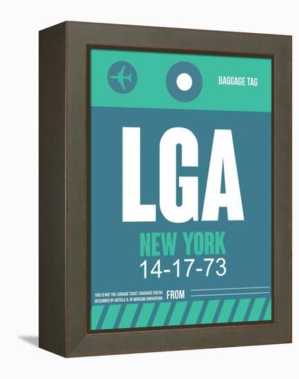 LGA New York Luggage Tag 2-NaxArt-Framed Stretched Canvas