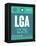 LGA New York Luggage Tag 2-NaxArt-Framed Stretched Canvas