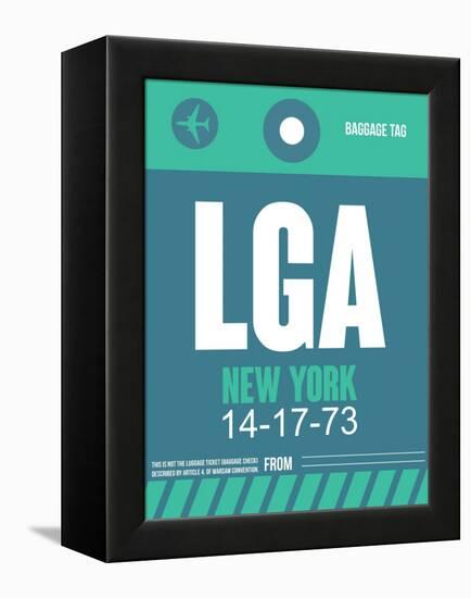 LGA New York Luggage Tag 2-NaxArt-Framed Stretched Canvas