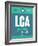 LGA New York Luggage Tag 2-NaxArt-Framed Art Print