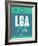 LGA New York Luggage Tag 2-NaxArt-Framed Art Print