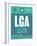 LGA New York Luggage Tag 2-NaxArt-Framed Art Print