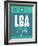 LGA New York Luggage Tag 2-NaxArt-Framed Art Print