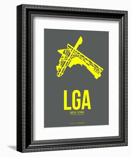 Lga New York Poster 1-NaxArt-Framed Art Print