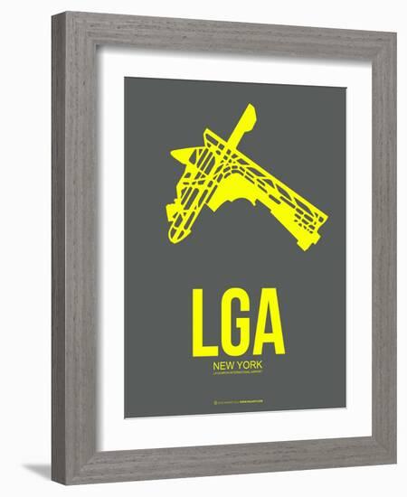 Lga New York Poster 1-NaxArt-Framed Art Print