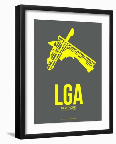 Lga New York Poster 1-NaxArt-Framed Art Print