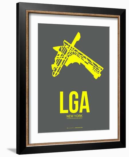 Lga New York Poster 1-NaxArt-Framed Art Print