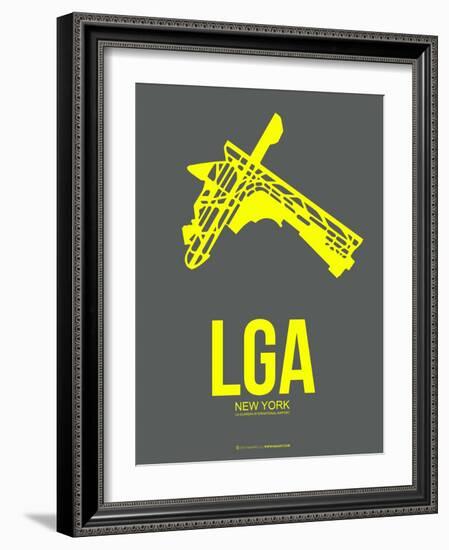 Lga New York Poster 1-NaxArt-Framed Art Print