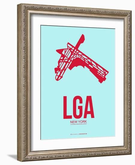 Lga New York Poster 2-NaxArt-Framed Art Print