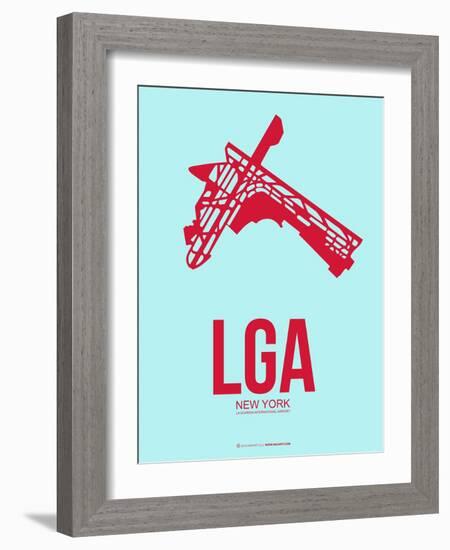 Lga New York Poster 2-NaxArt-Framed Art Print