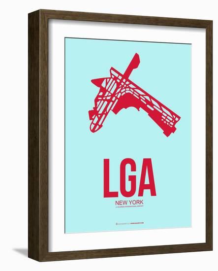 Lga New York Poster 2-NaxArt-Framed Art Print