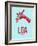 Lga New York Poster 2-NaxArt-Framed Art Print