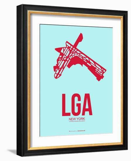 Lga New York Poster 2-NaxArt-Framed Art Print