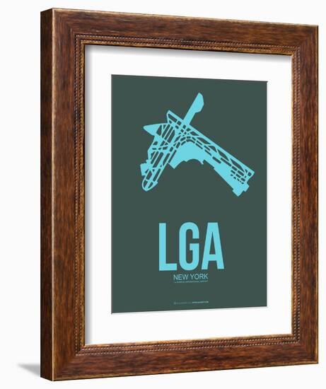 Lga New York Poster 3-NaxArt-Framed Art Print