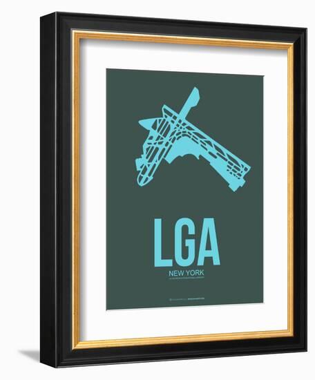 Lga New York Poster 3-NaxArt-Framed Art Print