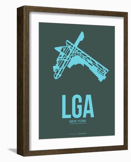 Lga New York Poster 3-NaxArt-Framed Art Print