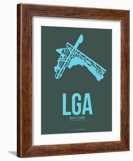 Lga New York Poster 3-NaxArt-Framed Art Print