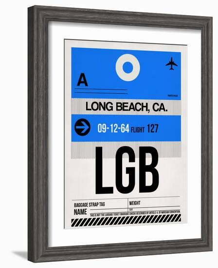 LGB Long Beach Luggage Tag I-NaxArt-Framed Art Print