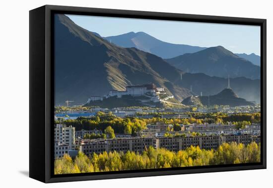 Lhasa with the Potala Palace-Christoph Mohr-Framed Premier Image Canvas