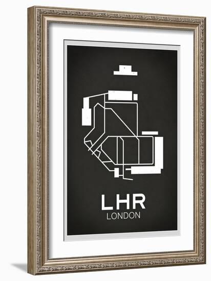 LHR London Airport-null-Framed Art Print