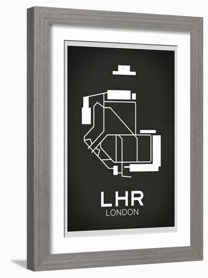 LHR London Airport-null-Framed Art Print